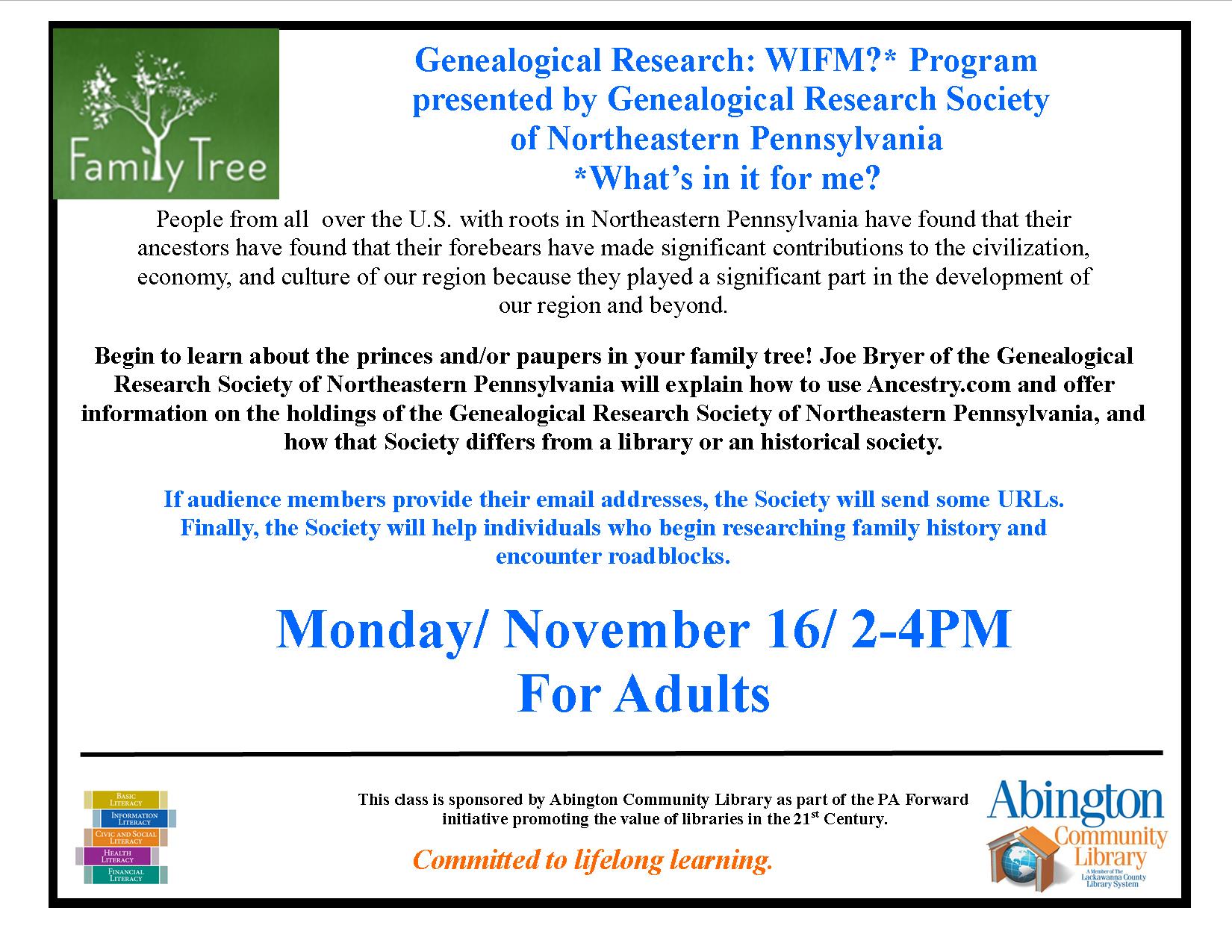 Genealogy Class_NEPA GenealogySociety_Nov 16