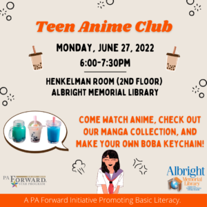 Anime Club: Feb. 16  Lackawanna County Library System