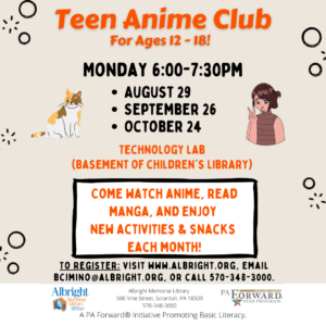 Dec 7 | Teen Anime Club | Meriden, CT Patch