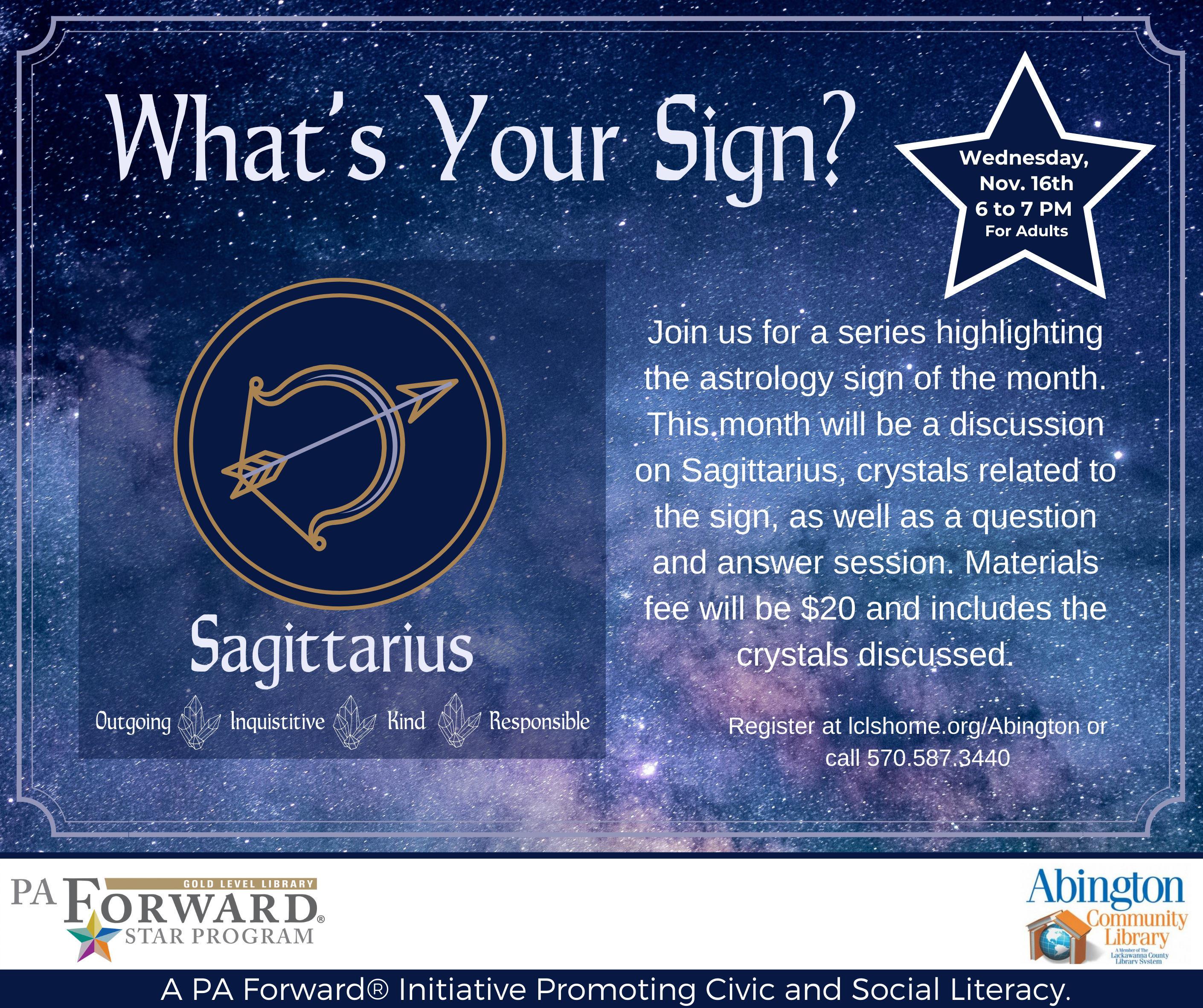 What s Your Sign Sagittarius Lackawanna County Library System