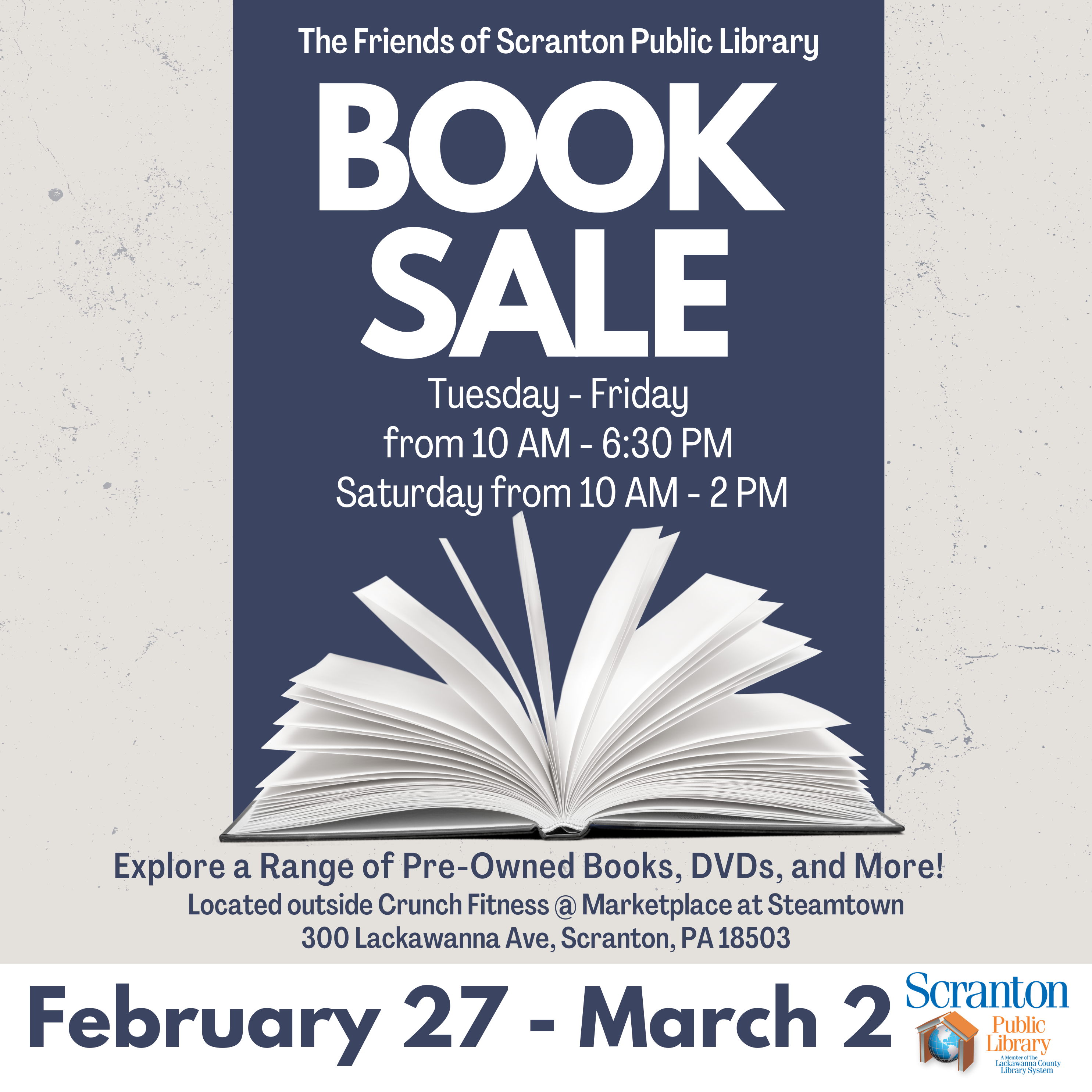 Friends of the Scranton Public Library Book Sale | Lackawanna County ...
