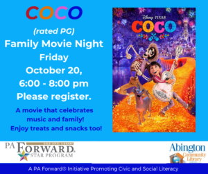 Coco Family Movie Night  Lackawanna County Library System