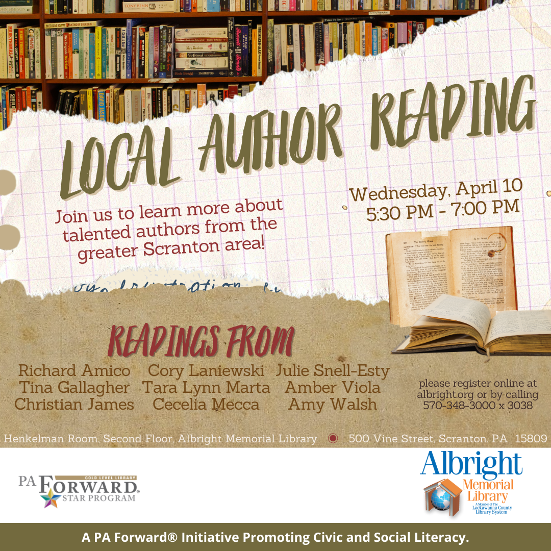 Local Author Reading Lackawanna County Library System 